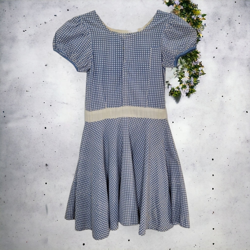 Handmade Vintage 1950's Circle Skirt Dress - Picture 3 of 11